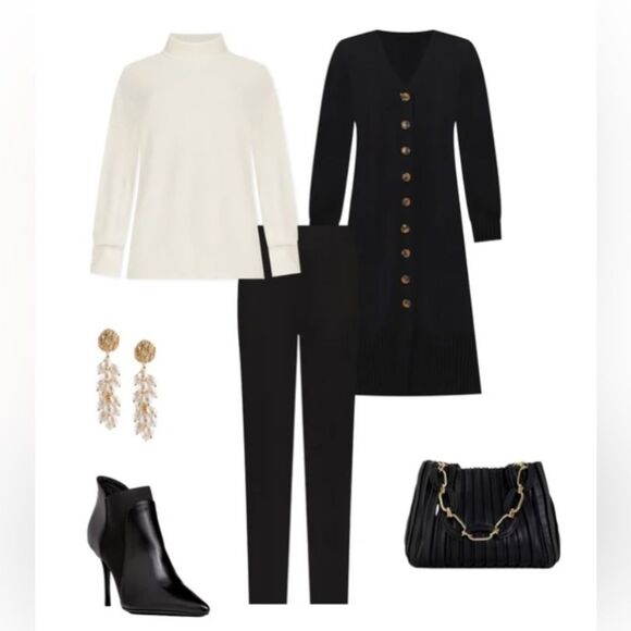 Vince Camuto slim leg straight through hips sits below waist black pants NWT 0 - Picture 11 of 11